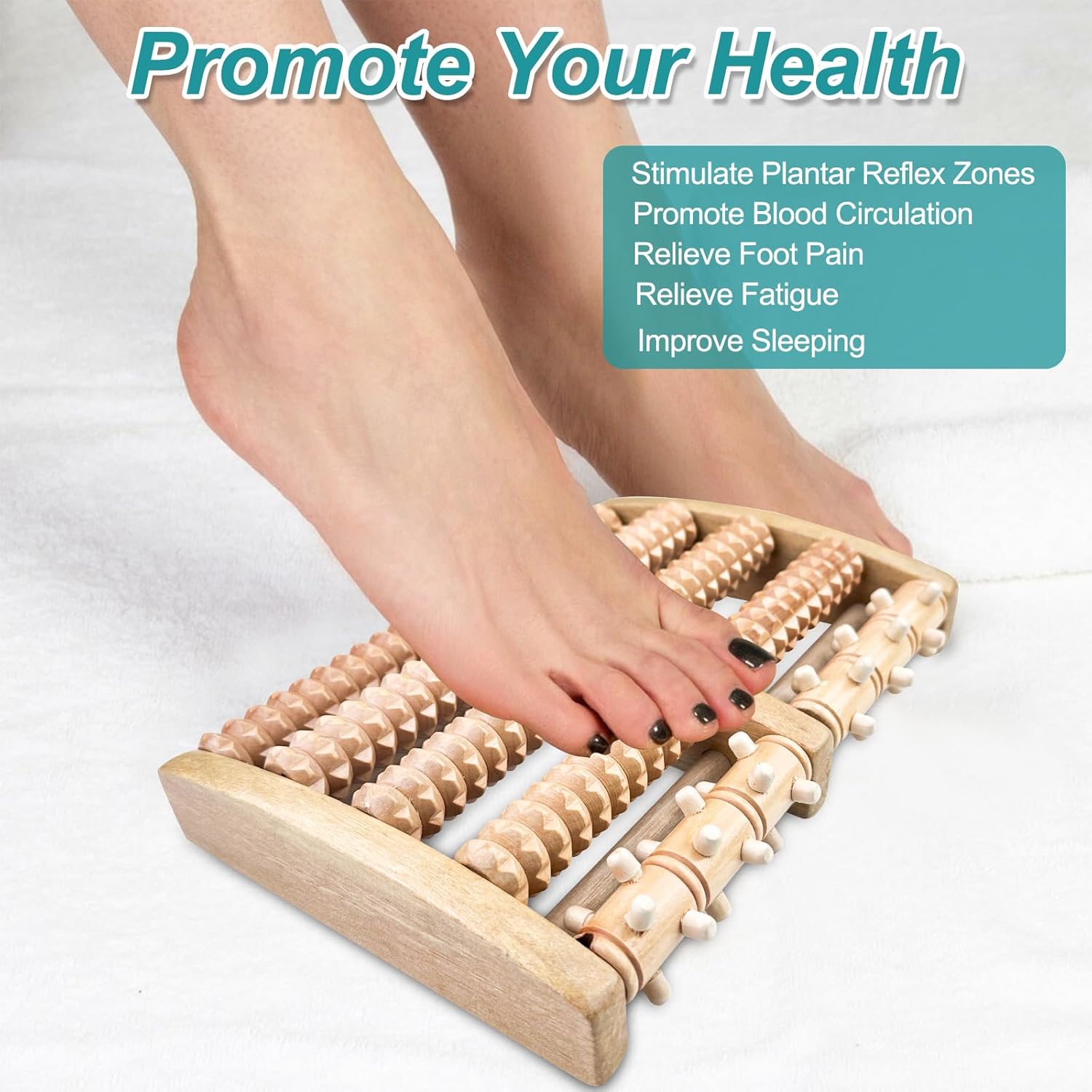 Shiva™ SoalStep Houten Voetmassage Plank