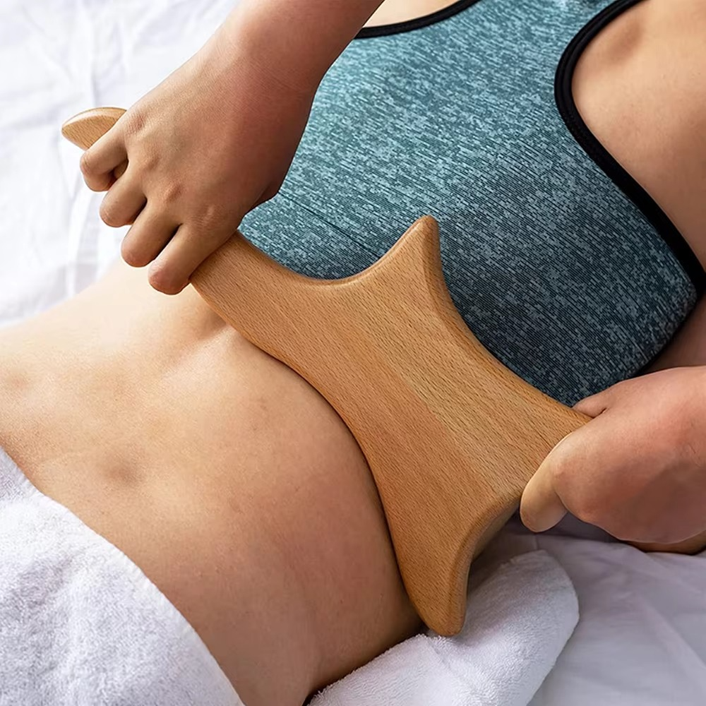 Shiva™ 6-in-1-Massageset aus Holz zur Körperformung