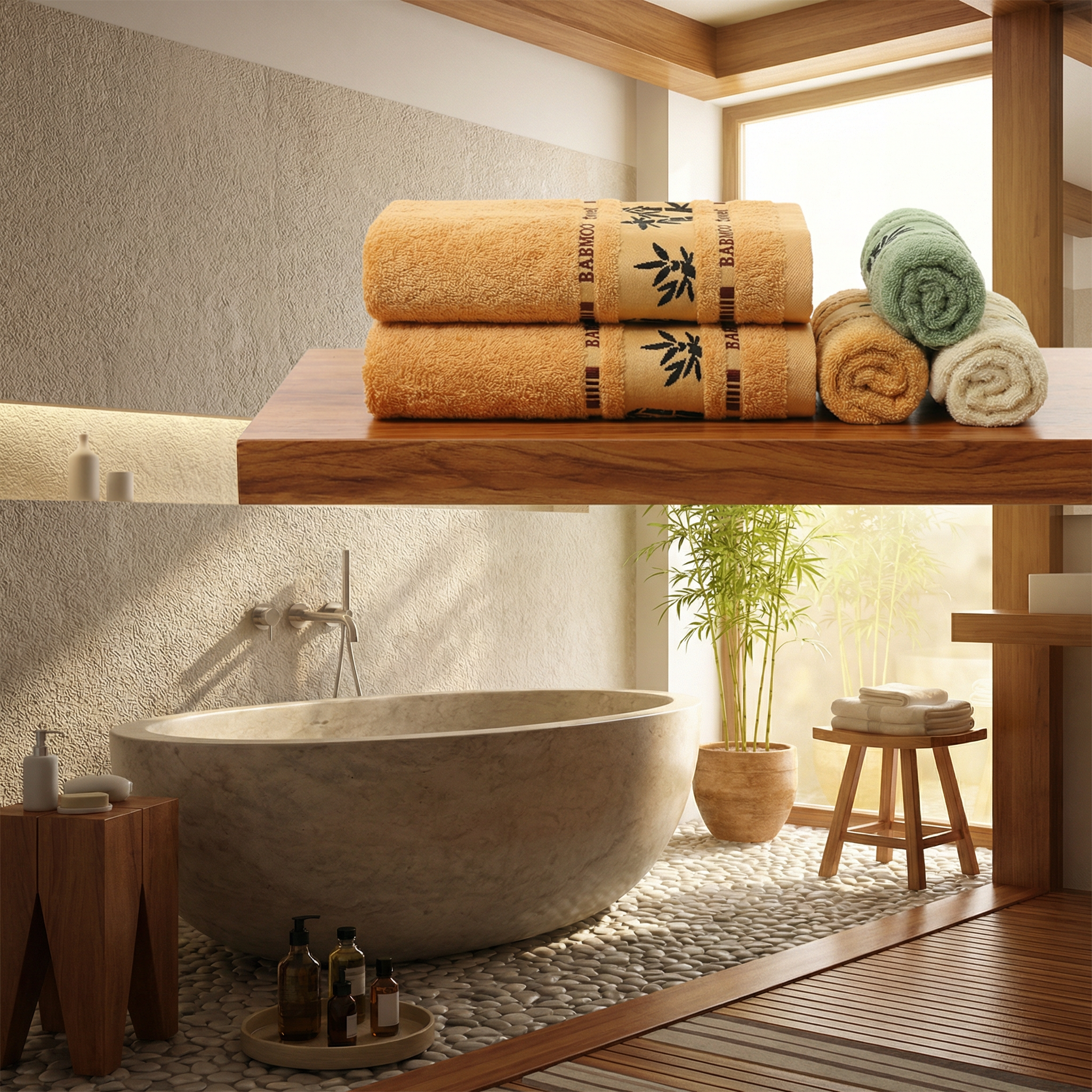 Shiva™ Bamboo Fiber Towel Set Soft & Quick-Dry