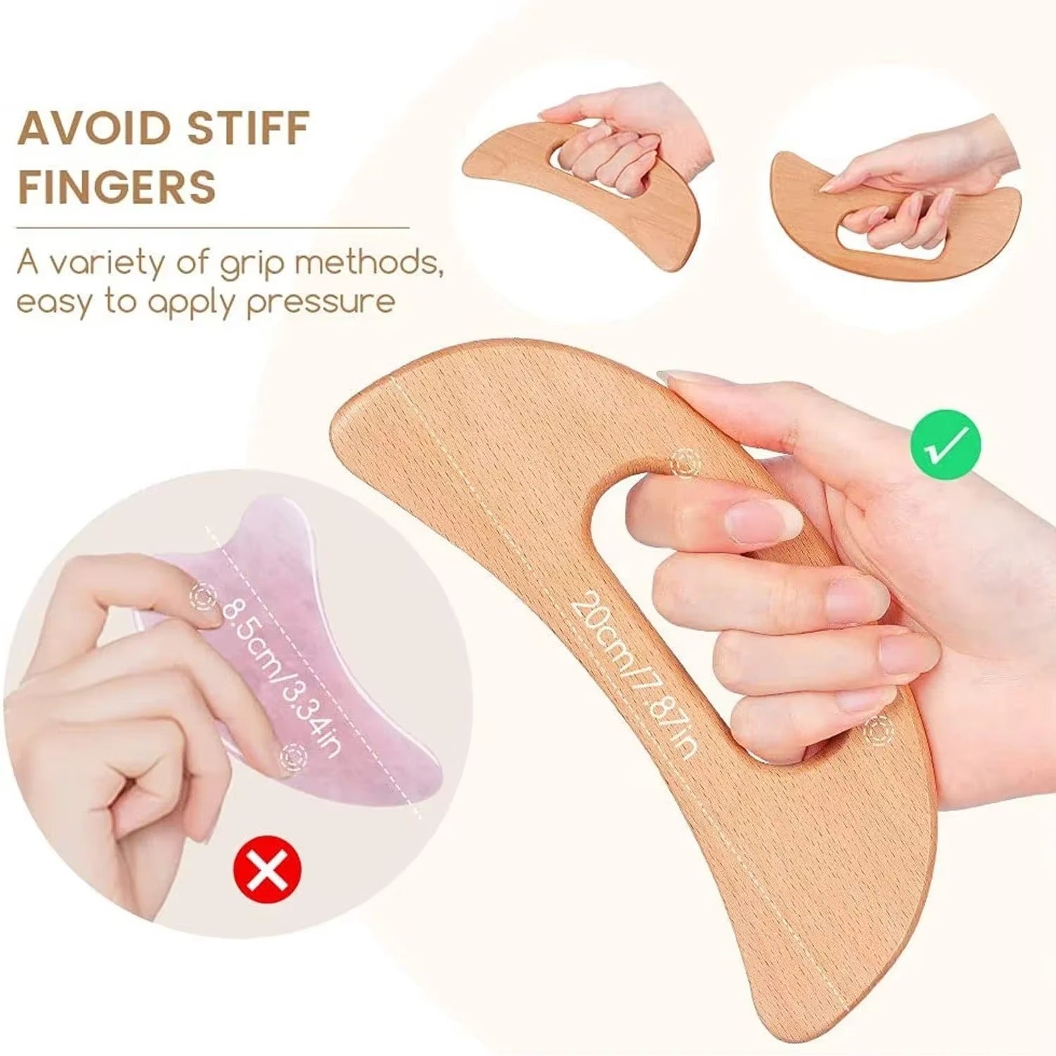 Shiva™ Holz Gua Sha Massage Tool für den Körper