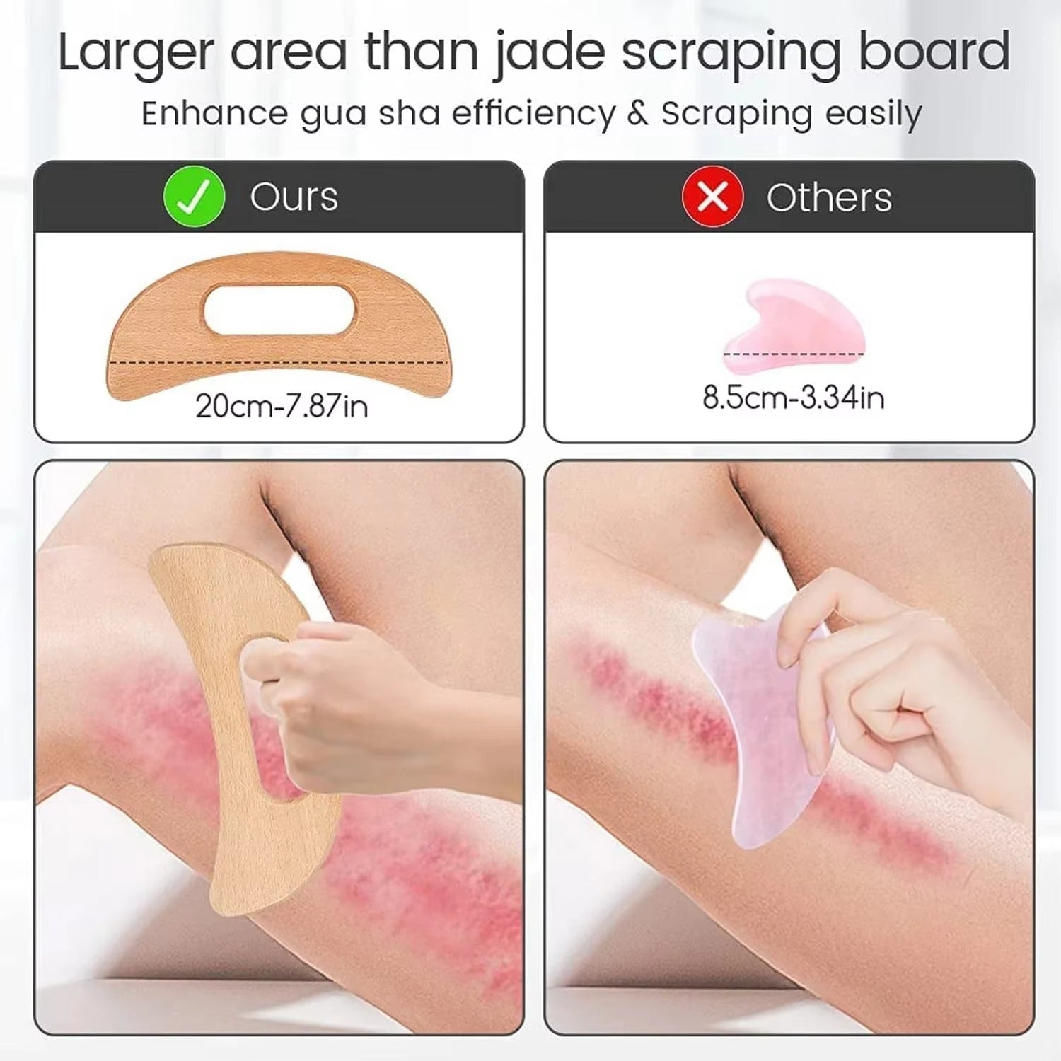 Shiva™ Holz Gua Sha Massage Tool für den Körper