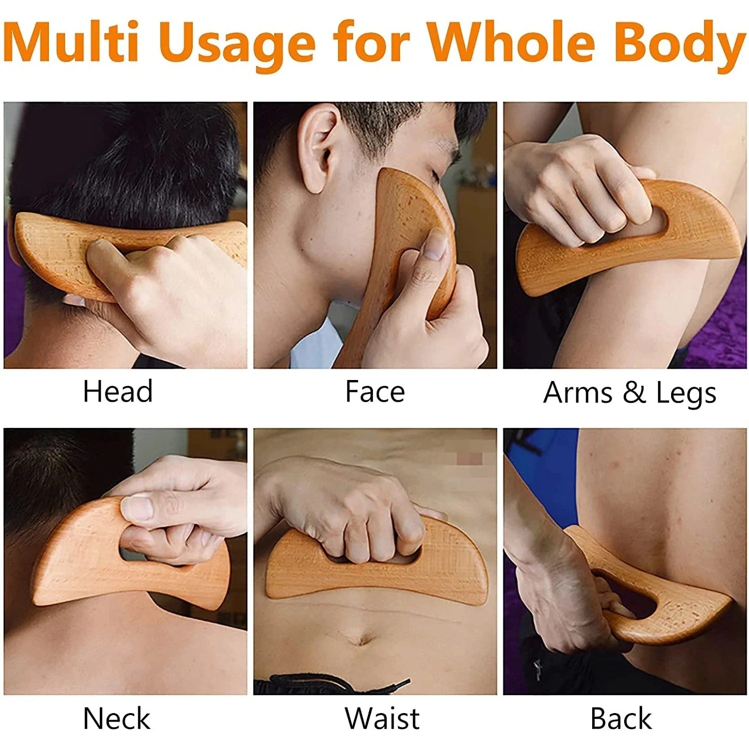 Shiva™ Holz Gua Sha Massage Tool für den Körper