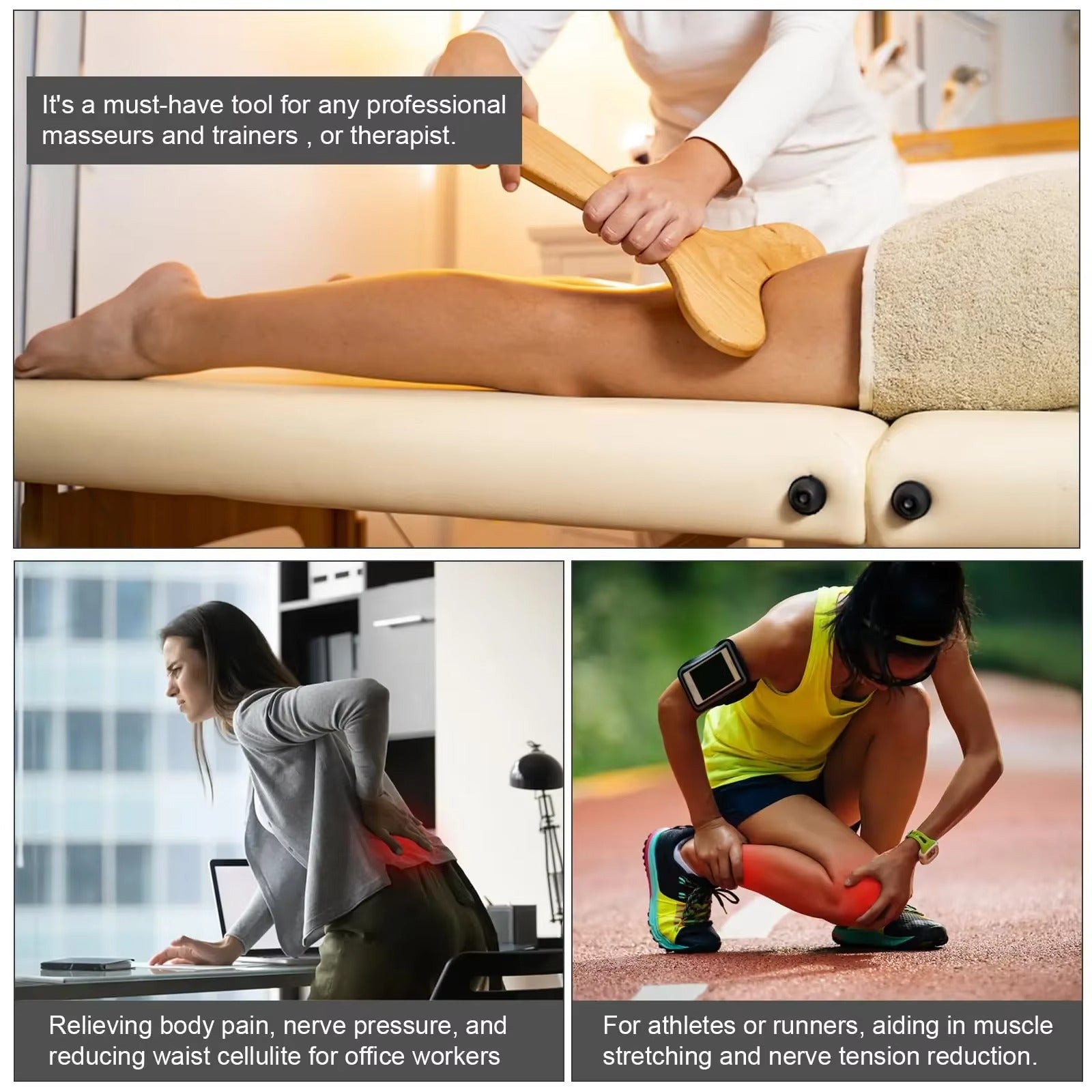 Shiva™ Holz Lymphdrainage Massage Paddle
