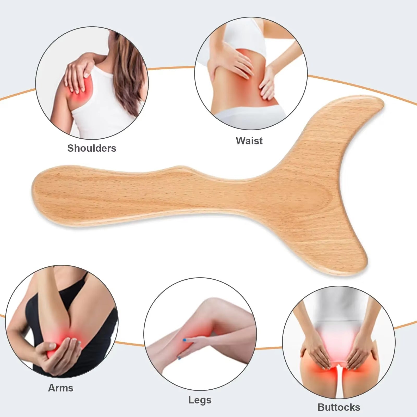 Shiva™ Holz Lymphdrainage Massage Paddle