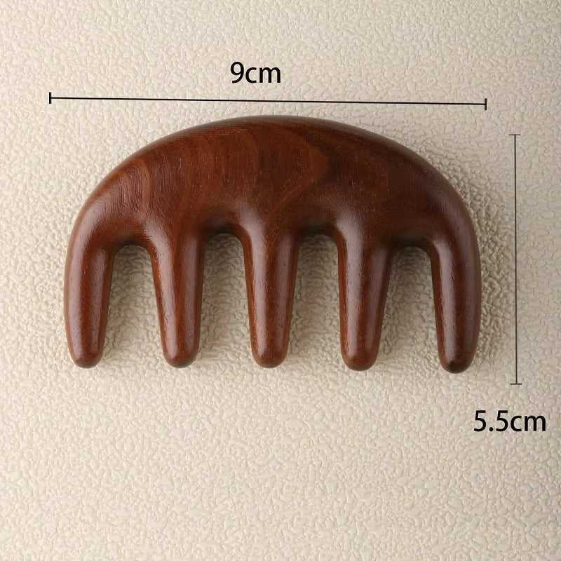 Shiva™ Holz Massagekamm für Kopfhaut und Haar