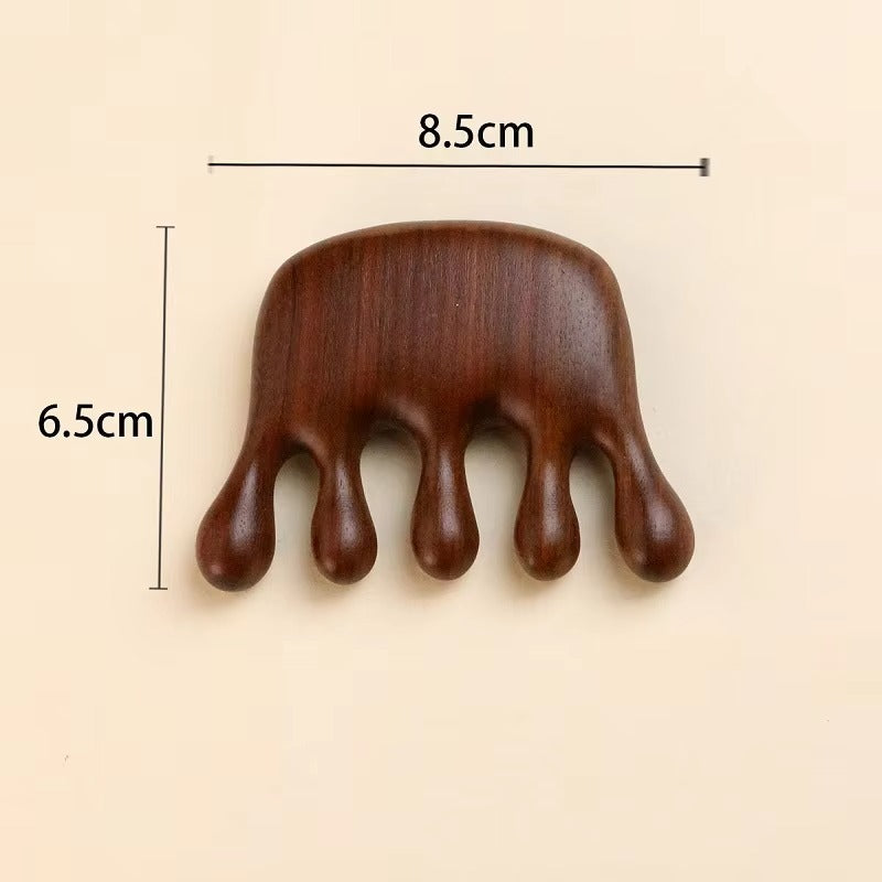 Shiva™ Holz Massagekamm für Kopfhaut und Haar