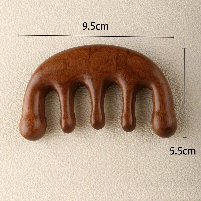 Shiva™ Holz Massagekamm für Kopfhaut und Haar
