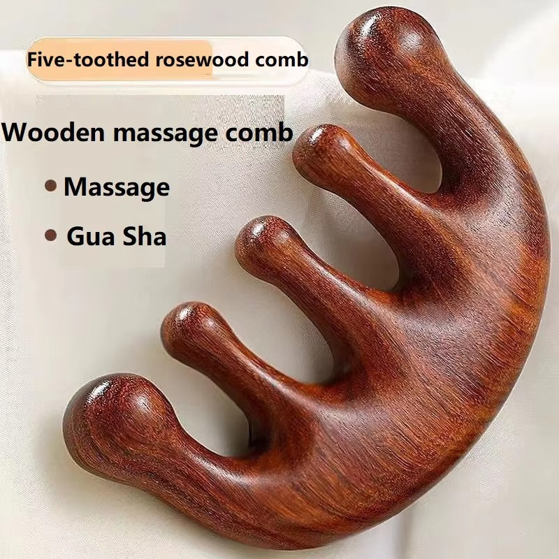 Shiva™ Holz Massagekamm für Kopfhaut und Haar