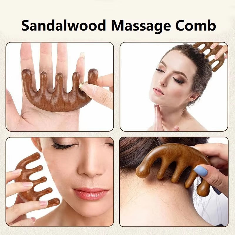 Shiva™ Holz Massagekamm für Kopfhaut und Haar