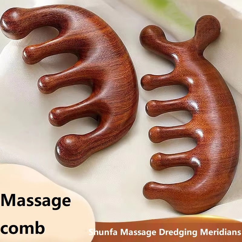 Shiva™ Holz Massagekamm für Kopfhaut und Haar