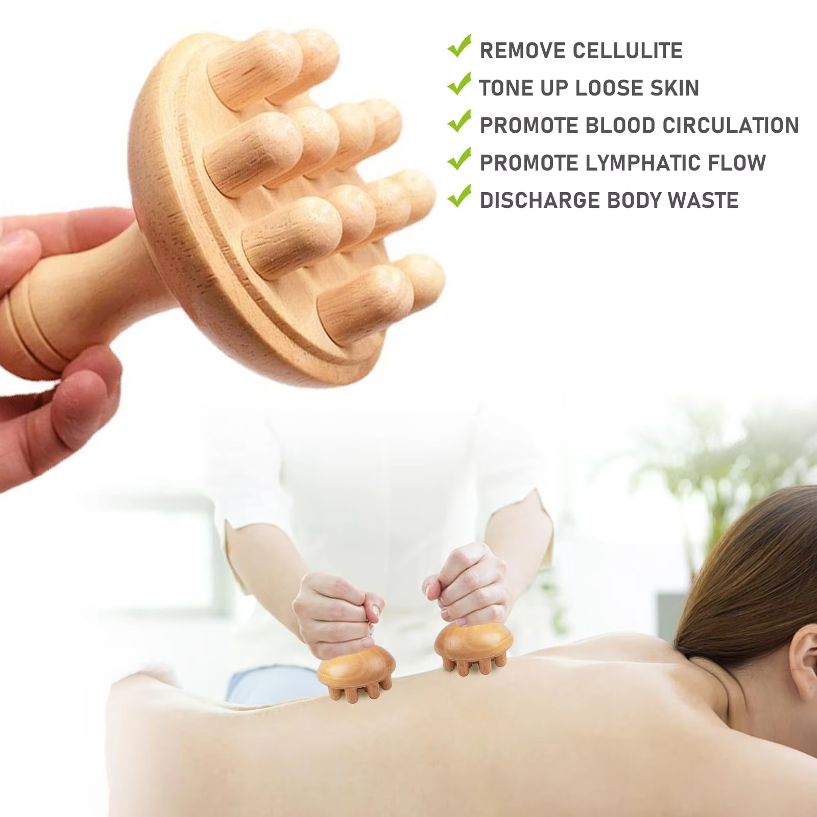 Shiva™ Holz Pilz Massage Tool