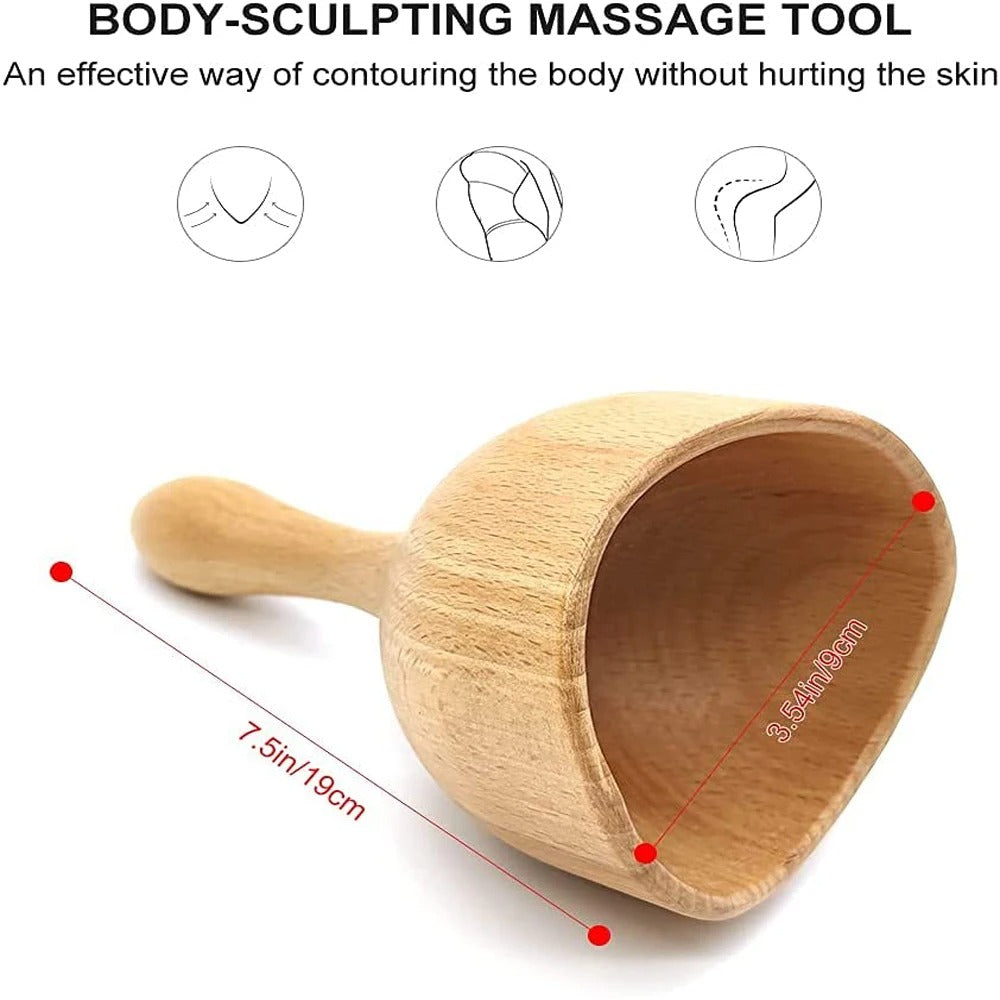 Shiva™ Holz Massage Cup für Körperformung