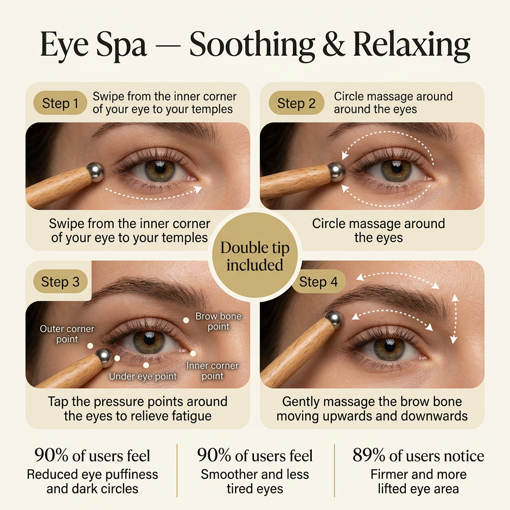 Shiva™ Lymphatic Facial Brush & Eye Massage Stick Set