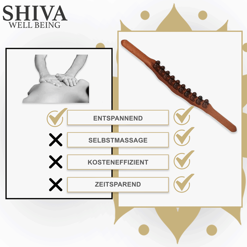 Shiva Gua Sha Wooden Therapy Stab