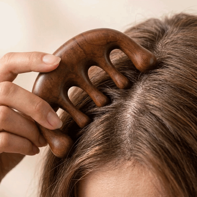 Shiva Wooden Therapy Massagekamm