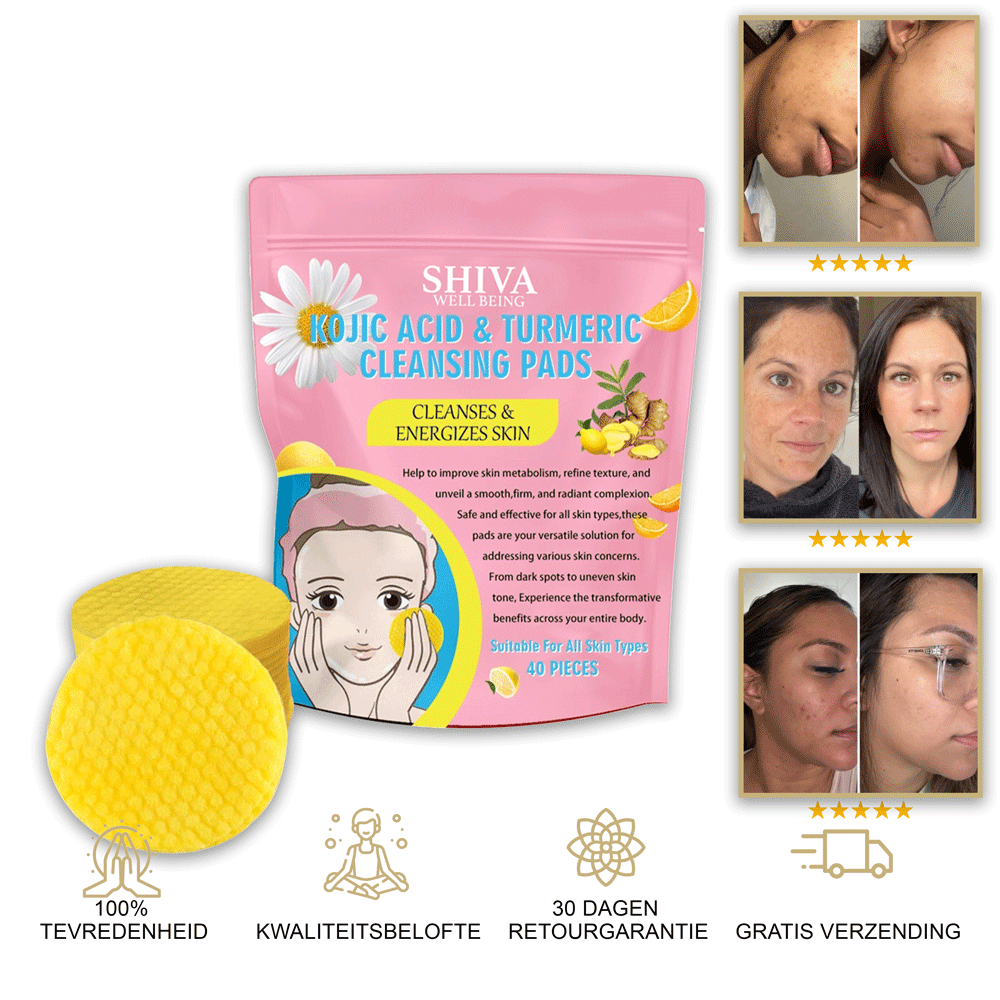 Shiva™ Kurkuma Kojic reinigingspads