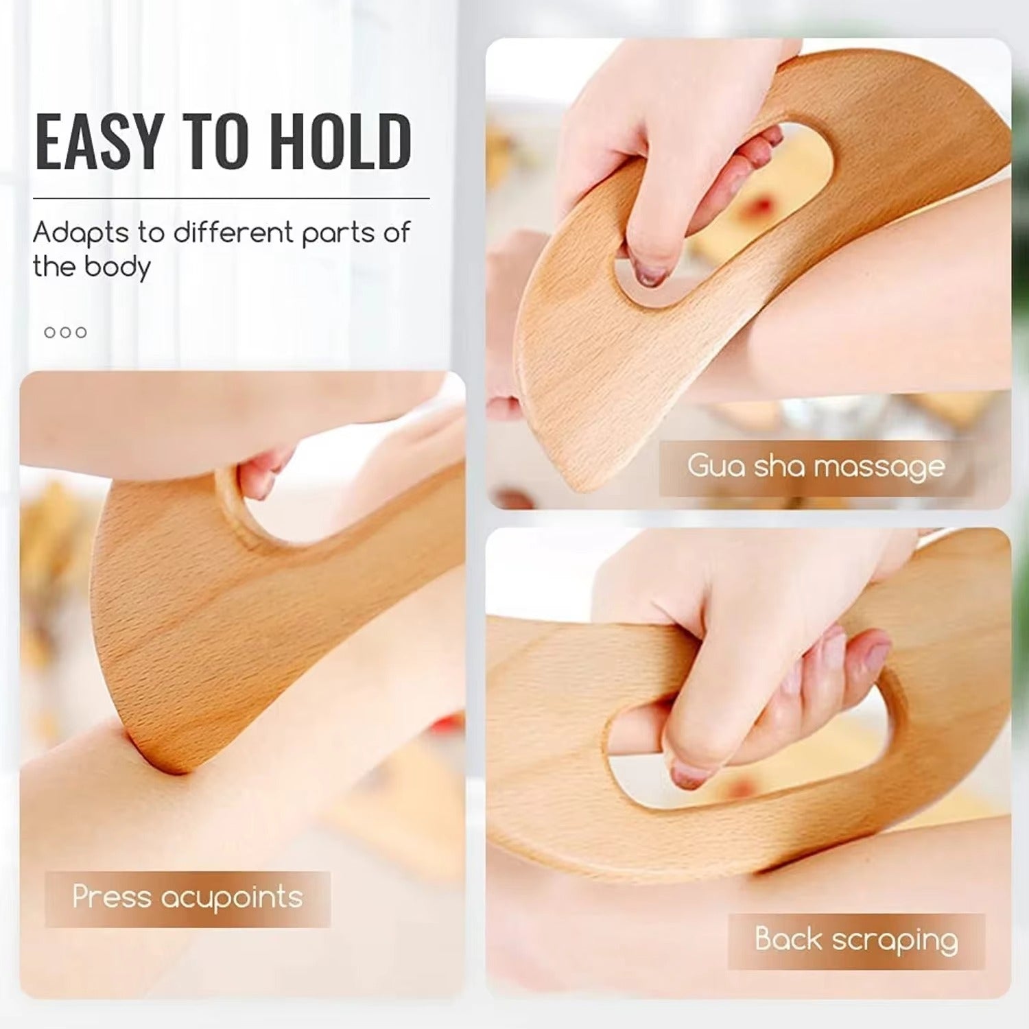 Shiva™ Holz Gua Sha Massage Tool für den Körper