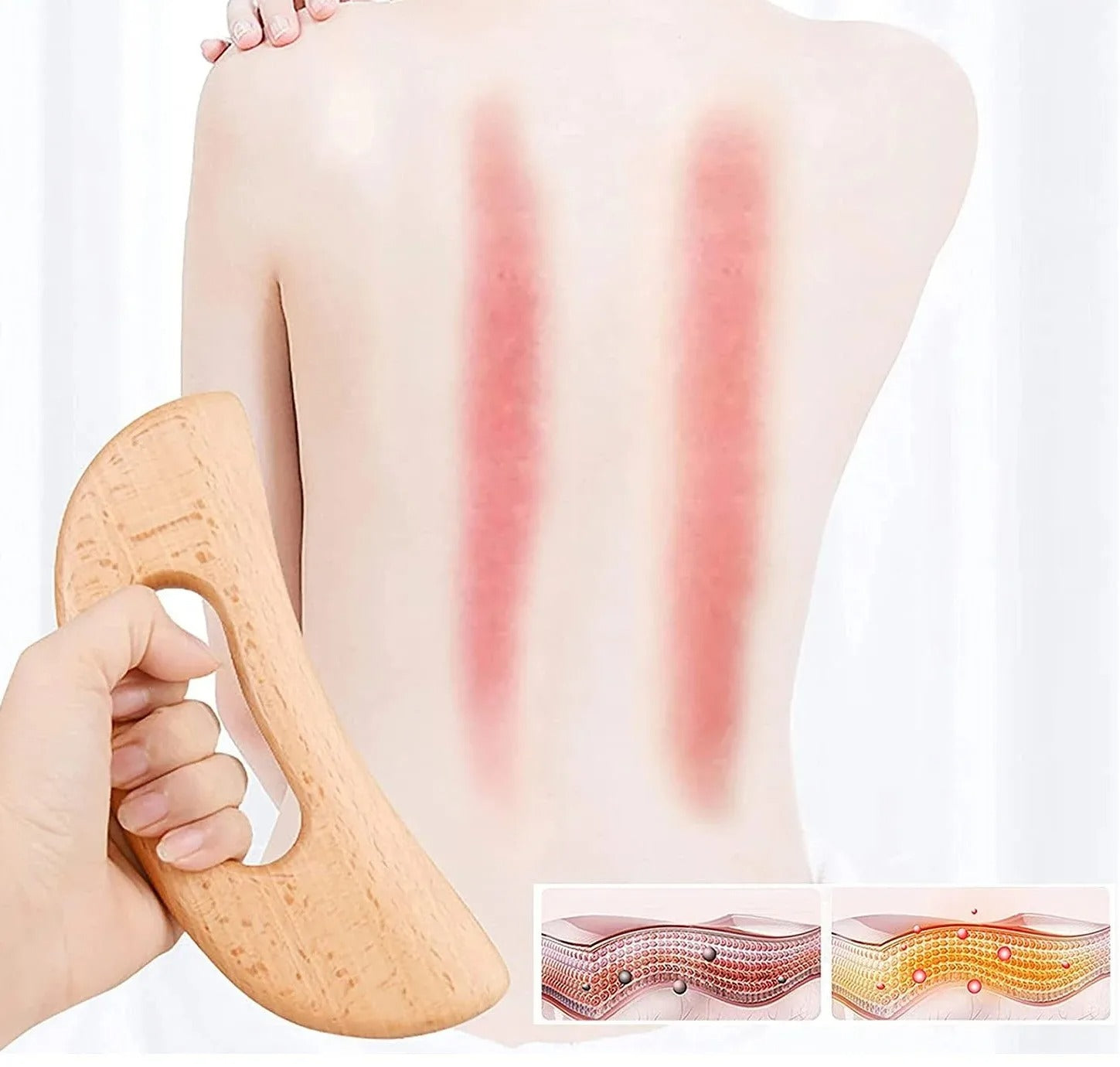 Shiva™ Holz Gua Sha Massage Tool für den Körper
