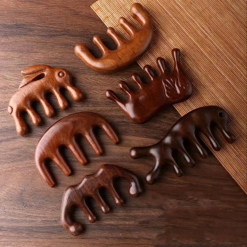 Shiva™ Holz Massagekamm für Kopfhaut und Haar
