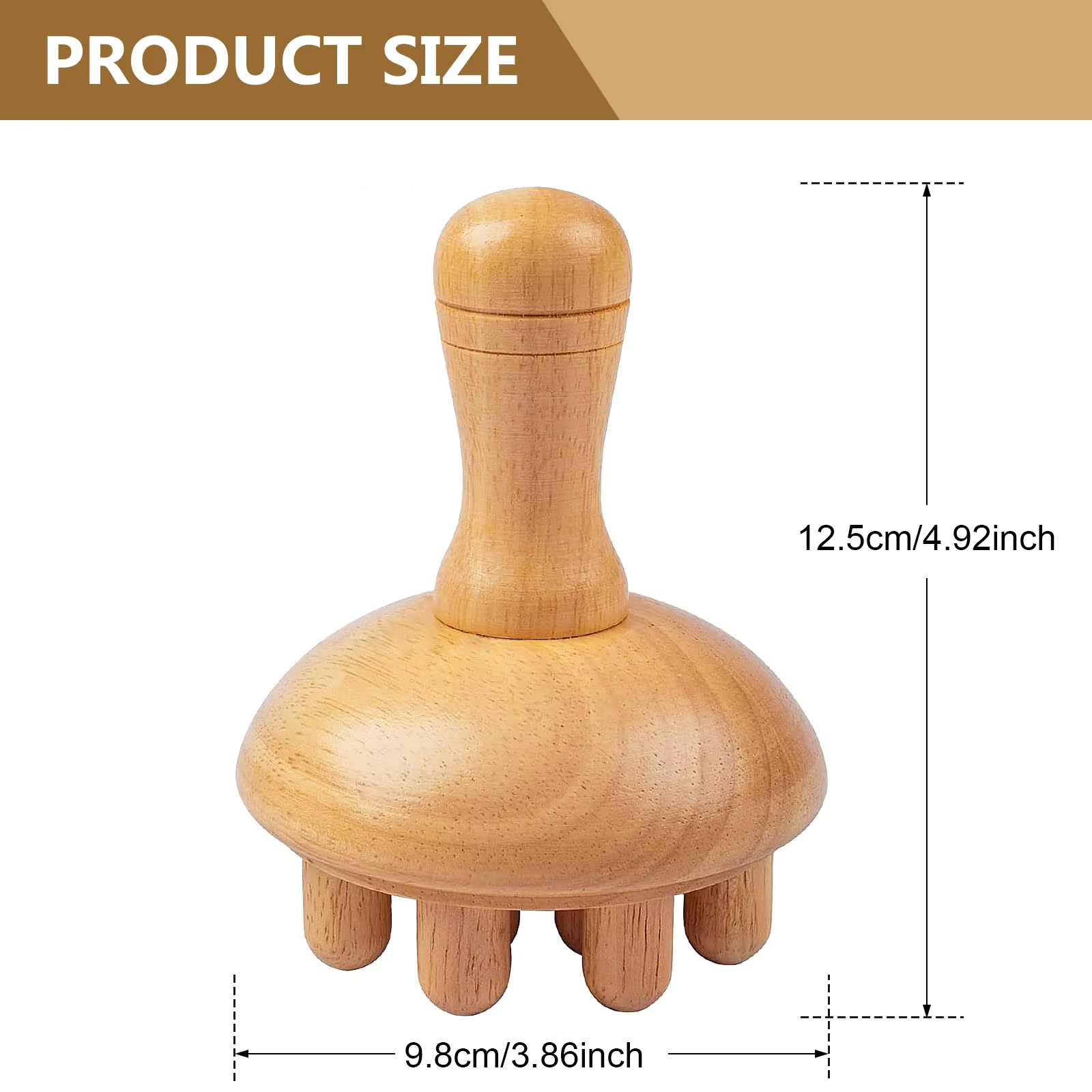 Shiva™ Holz Pilz Massage Tool
