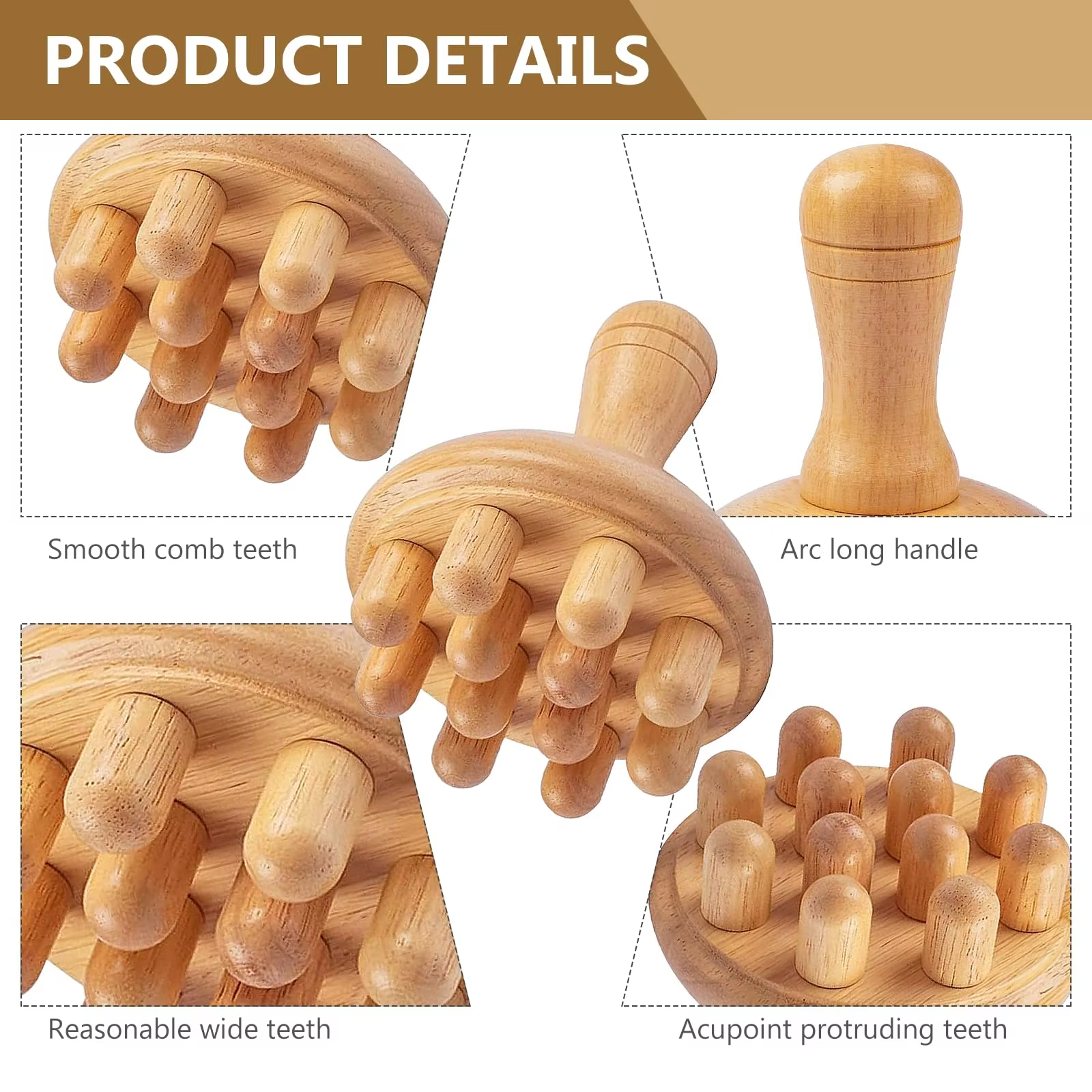 Shiva™ Holz Pilz Massage Tool