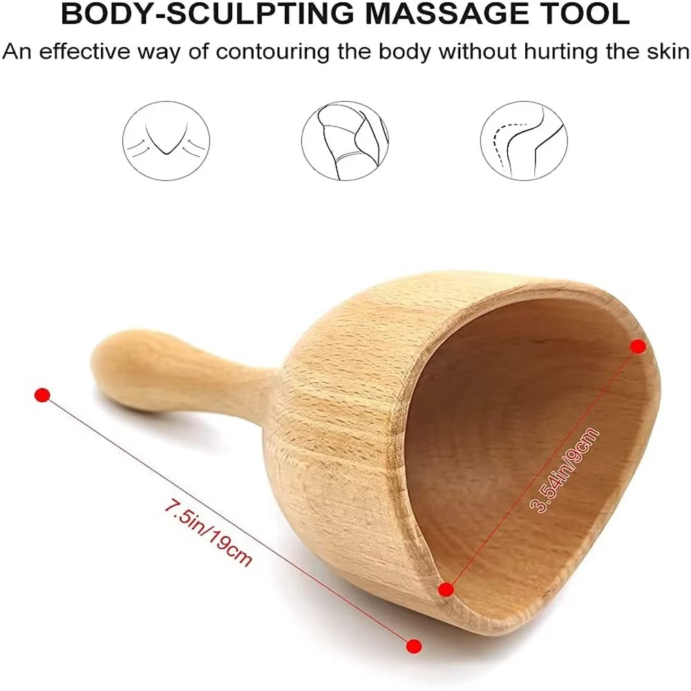 Shiva™ Holz Massage Cup für Körperformung