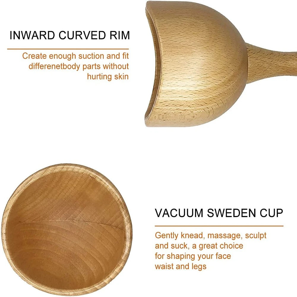 Shiva™ Holz Massage Cup für Körperformung